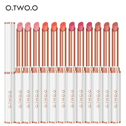 O.TWO.O 12pcs Lip Balm Colors Ever-changing Lips Plumper Oil Moisturizing Long Lasting With Natural Beeswax Lip Gloss Makeup