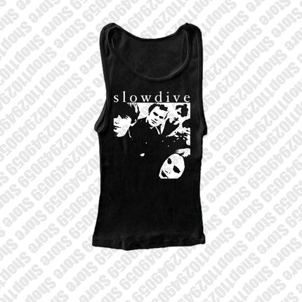 Sexy Y2k Style Aesthetic Vintage Harajuku Slim Tank Top For Women Grunge Print Sleeveless Crop Top Streetwear 2000s Tops E-girls