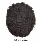 10mm Afro 1B / 6 inches Toupee / 7x9|120%