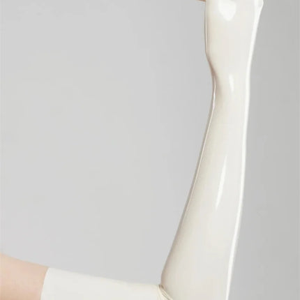latex fetish gloves women  gummi wetlook long opera sexy glooves