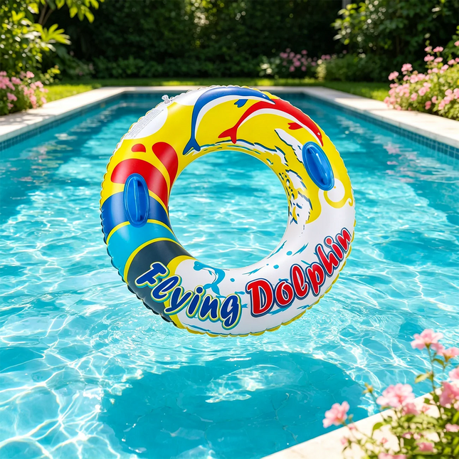 1PC Swimming Pool Floats for Adults, Inflatable Tanning Pool, Cute Swim Rings, Floaties Water Toys for Beach Party