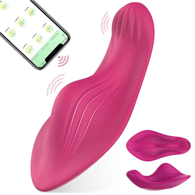 Bluetooth Mini Wearable Vibrator Female Clit Stimulator Remote Control Panties Vibrating Egg Adult Sex Toy Masturbator for Women