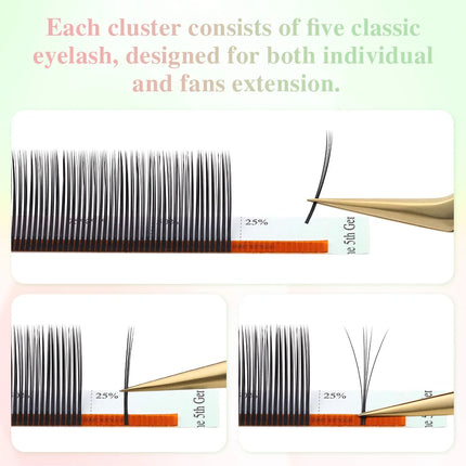 NAGARAKU 5D Flower Volume Spike Eyelashes Soft Natural Russia Style Anime Flora Mascara Effect