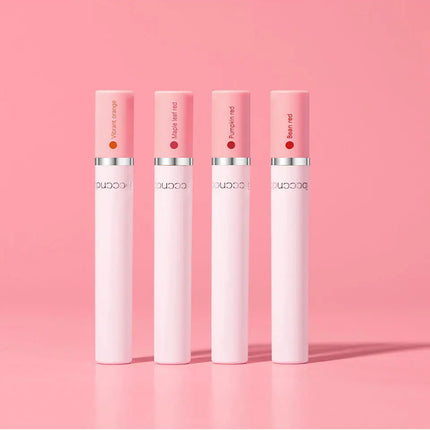 4 pcs/set Cigarette Lipstick Set Long Lasting Lip Glaze Matte Lip Gloss Waterproof Lip Stick Tube Nude Lip Tint Makeup Cosmetics