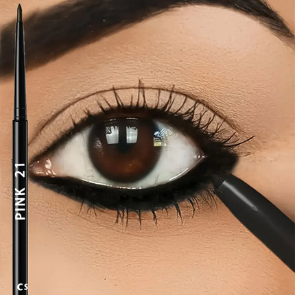 3pcs Waterproof Black Eyeliner Pencils-Smudge-Proof, Long-Lasting &Beginner-Friendly Eye Makeup