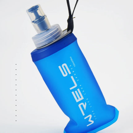 WRELS Folding Water Bottle TPU BPA-Free Collapsible Soft Flask Outdoor Sport Hiking Camping Running Portable Soft Water Bottle
