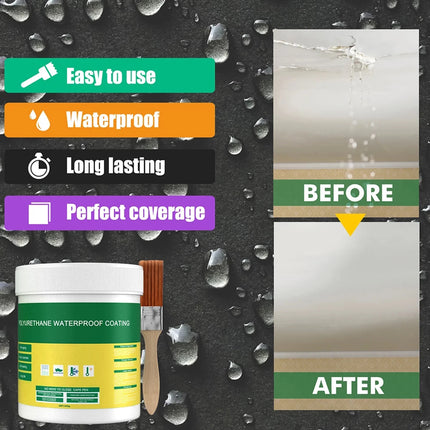 100G Waterproof Insulating Sealant Glue Brush Coating Repair Broken Surfaces for Wall Bathroom Floor Tiles Indoor Toilet