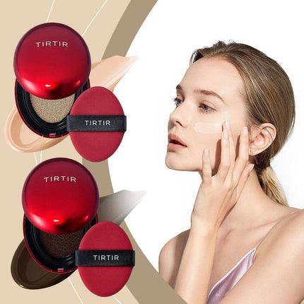 TIRTIR Cushion Foundation Lightweight Lasting Sunscreen Air Cushion Moisturizing Nourishing Long Lasting Makeup Red Air Cushion