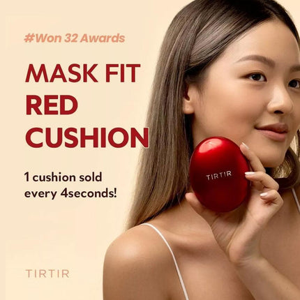 TIRTIR Cushion Foundation Lightweight Lasting Sunscreen Air Cushion Moisturizing Nourishing Long Lasting Makeup Red Air Cushion