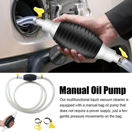 Universal Car Fuel Pump Hand Gas Oil Pump Manual Suction Pipe Pumping For Boat Liquid Petrol Tuning Fuel Gasoline Diesel Pump