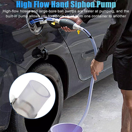 Universal Car Fuel Pump Hand Gas Oil Pump Manual Suction Pipe Pumping For Boat Liquid Petrol Tuning Fuel Gasoline Diesel Pump