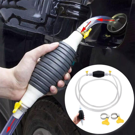 Universal Car Fuel Pump Hand Gas Oil Pump Manual Suction Pipe Pumping For Boat Liquid Petrol Tuning Fuel Gasoline Diesel Pump