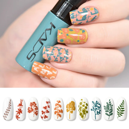 KADS Nail Polish Stamping Nail Art Lacquer 1Bottle/LOT Lacquer Nail Stamping Polish 47 Color Optional Template polish
