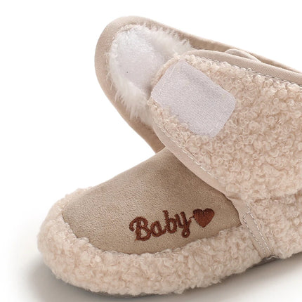 0-18M  Boots For Newborn Baby Girl Snow Boots Winter Thermal Shoes Plush Ankle Boots Winter Baby Boys And Girls Thermal Shoes