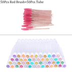 Red and 50pcs / CN