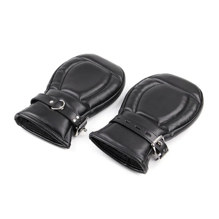 Adult Toys Sex Accessories Leather Bdsm Bondage Mittens Gloves Dog Paw Padded Fist Mitts Handcuffs Adult Games Couples Sex Toys