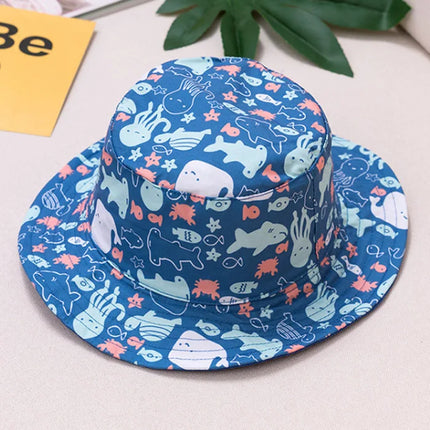 Baby Boy Girl Hat Cap for Children Kids Toddlers Panama Bucket Fishing Floppy Sun Hat Boys Girls Cartoon Fashion 6M-10 Years