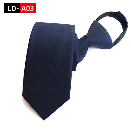 Men's Ties: Black Zipper Tie, Pre-tied Bow Tie, Women's Green Navy Blue Red Neckties, Classic 8cm Neckties for Men's Shirts, Zipper Cravat