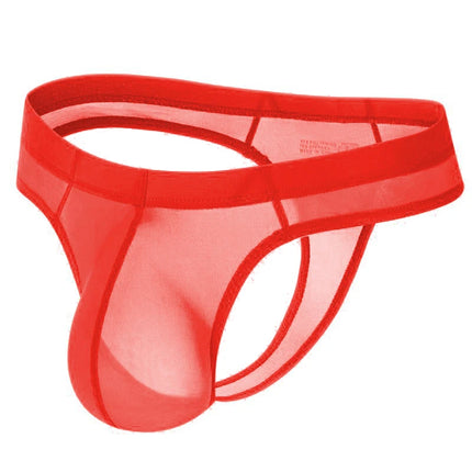 Man G String Thong Underwear G-string Ice Silk Sexy Men Underpants Tanga Hombre Bulge Pouch Thongs T-back Ultra Thin Panties