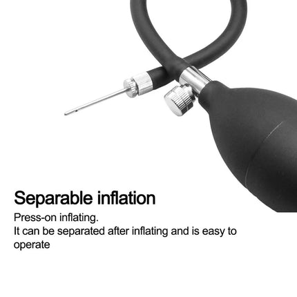 Inflatable Silicone Penis/Ball Gag Oral Dildo Open Mouth Plug Expandable Pump Big Anal Butt Plug Vibrator BDSM Flirt Sex Tools