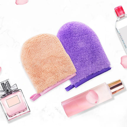 Reusable Makeup Remover Glove Microfiber Facial Cleaning Glove Soft Face Cleaner Towel Pads Face Deep Cleaning Skin Care Tools