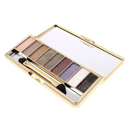 9 colors Fashion Eyeshadow Palette Matte Eyeshadow Glitter Eye Shadow Makeup Cosmetics For Women Wholesale Nude Shades