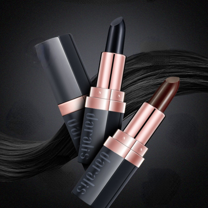 Instant Hair Dyeing Pen Portable White Hair Coloring Lipstick Cover for Eyebrow Tattoo Concealer Hair Dyeing Tool