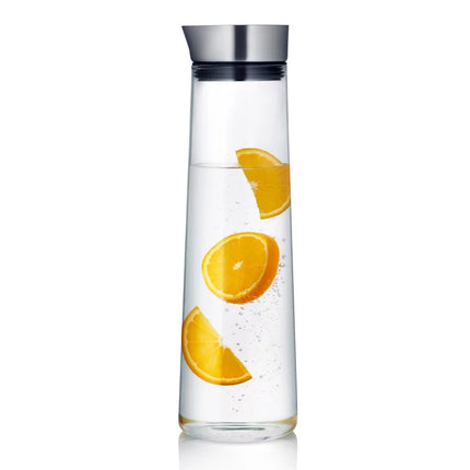 1000ML/1500ML Water Jug Thickened Glass Big Water Bottle with Stainless Steel Lid Carafe Boiling Wate Juice Pitcher Glass Bottle