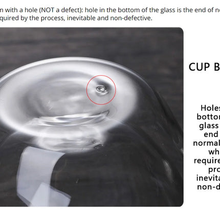 1-6PCS 80-450ML Heat Resistant Double Wall Tea Glass Cup Beer Coffee Handmade Creative Cold Beverage Transparent Drinkware Set