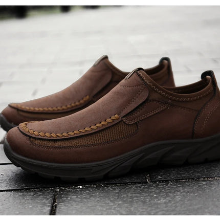 Men Casual Shoes Breathable Loafers Sneakers 2023 New Fashion Comfortable Flat Handmade Retro Leisure Loafers Shoes Men Shoes