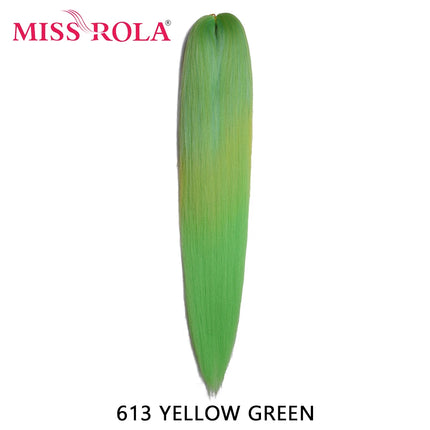 Miss Rola Synthetic 26 Inches 75g Kanekalon Hair Wholesale Bulk Braid Hair Extension Pre Stretched Pink Blonde Twist Jumbo Braid