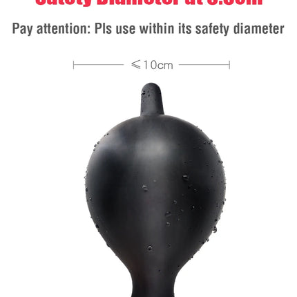 Inflatable Silicone Penis/Ball Gag Oral Dildo Open Mouth Plug Expandable Pump Big Anal Butt Plug Vibrator BDSM Flirt Sex Tools