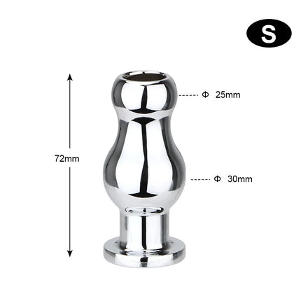 Metal Anal Plug Hollow Butt Dilator For Women Vaginal Expander Douche Enema Sex Toys Men Adult Games Couple Tool Erotic Products