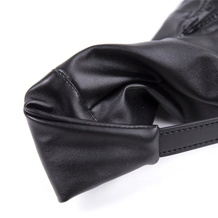 BDSM Bondage Soft Leather Padded Boot,Dog Paw Crawling Mitts Dog Gloves,Ankle Cuffs Bound Leg Strap,Puppy Play Role Play Sex Toy