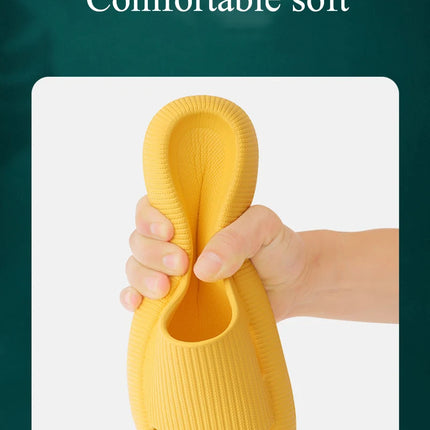 Women Thick Platform Cloud Slippers Indoor Home Eva Soft Sole Pillow Slides Sandals Woman 2025 Summer Non Slip Beach Flip Flops