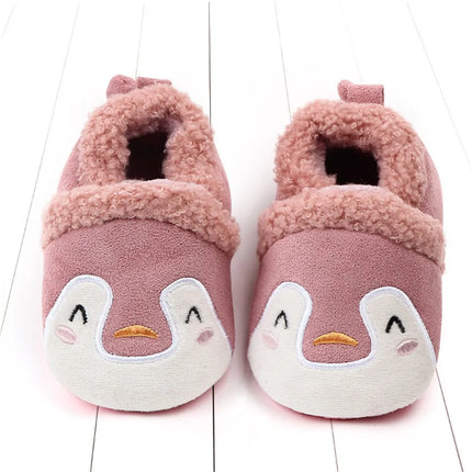 Super Keep Warm Infant Slippers Toddler Baby Shoes Baby Boy Girl Knit Crib Shoes Cute Cartoon Anti-slip Prewalker Baby Slippers