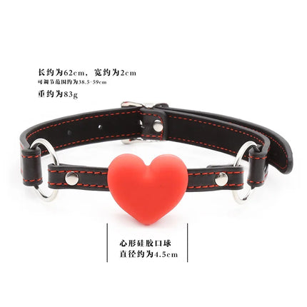 PU Leather Sexy Handcuffs Collar Gag Hollow LOVE Restraints Foot Cuffs Bdsm Sex Toys for Couples Bondage Erotic Women Adult Game