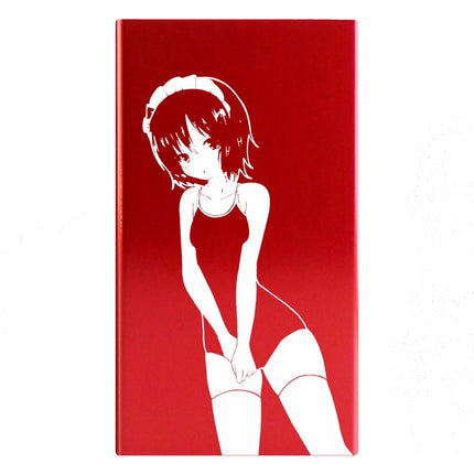 Animation Anime Derivatives Black Red Thin Slim Cigarette Case For Women Metal Aluminum Alloy Sliding Cigarette Box Man Custom