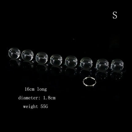 Female Glass Anal Beads Vaginal Balls Masturbation Anal Plug Butt Sex Toy Female Sex Products Vagina Kegel Balls for Women