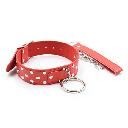 Fetish Gay Toys Slave Collar with Leash Adult Puppy Play Games Leather Collar Neck Bondage Cuffs BDSM Sex Toys for Men Gay