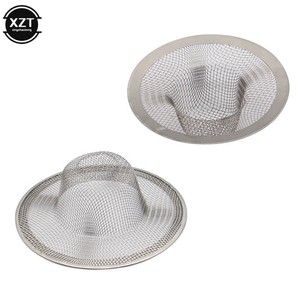 Stainless Steel Drains Kitchen Sink Strainers Bathroom Hair Filter Kitchen Bath Accessories Floor Drain Net Hair Blocking Filter