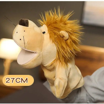 Stuffed Plush Animals Toys Hand Finger Story Puppet Kawaii Dolls Educational Baby Toys Lion Elephant Bunny Monkey Children GIft
