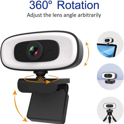 Webcam Mini 4K USB Computer 2K Webcam  Full HD 1080P Web  For Work With Microphone Tripod For PC Laptops Live Streaming Camera