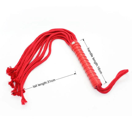 49CM BDSM Whips Adult Sex Toys Black Red Leather Handle Flogger Bondage Play Gear 18+ Ridding Crop Sex TOY For Couple GAMES