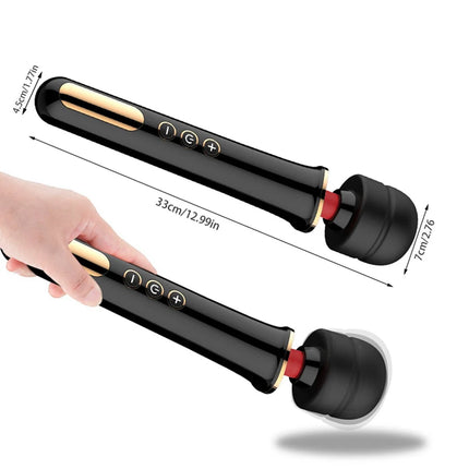 BLACKWOLF New 10 Speeds Magic Wand Massager Big Magic Wand Massage Stick AV Vibrators Sexy Clit Sex Toys for Women European plug