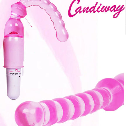 Candiway Low Noise Pull Beads Vibrator 1AA Battery Masturbation Vibrating G-spot Stimulation Adult Sex Toys For Women