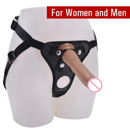 Hot Sale Black Leather Pants Dildo Holder Erotic Sex Toys for Women Men Lesbian Wearable Penis Panties Strap-on Cock Adult Games