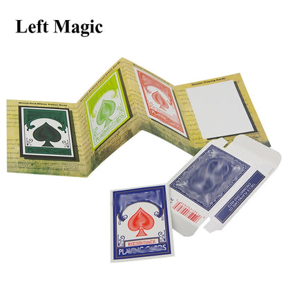 Funny 3D Advertising Magic Tricks Card Deck Appearing Magic Magician Close Up Gimmick Props Mentalism Comedy Classic Toy