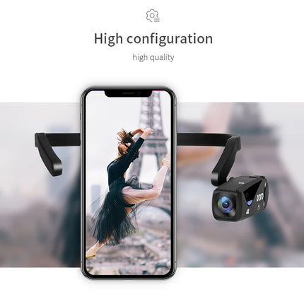 Head Wearable Vlog Camera for YouTube Video, Ordro EP6 PLUS  FPV WiFi 4K 30 FPS Camcorders Webcam, Blogger Videos Recorder