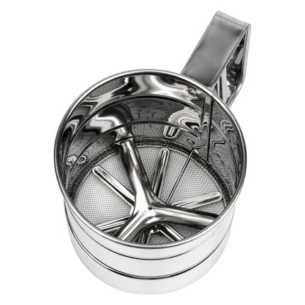 Stainless Steel Sieve Cup Baking Icing Sugar Shaker Bakeware Powder Flour Mesh Sifter Cup Pastry Baking Tools